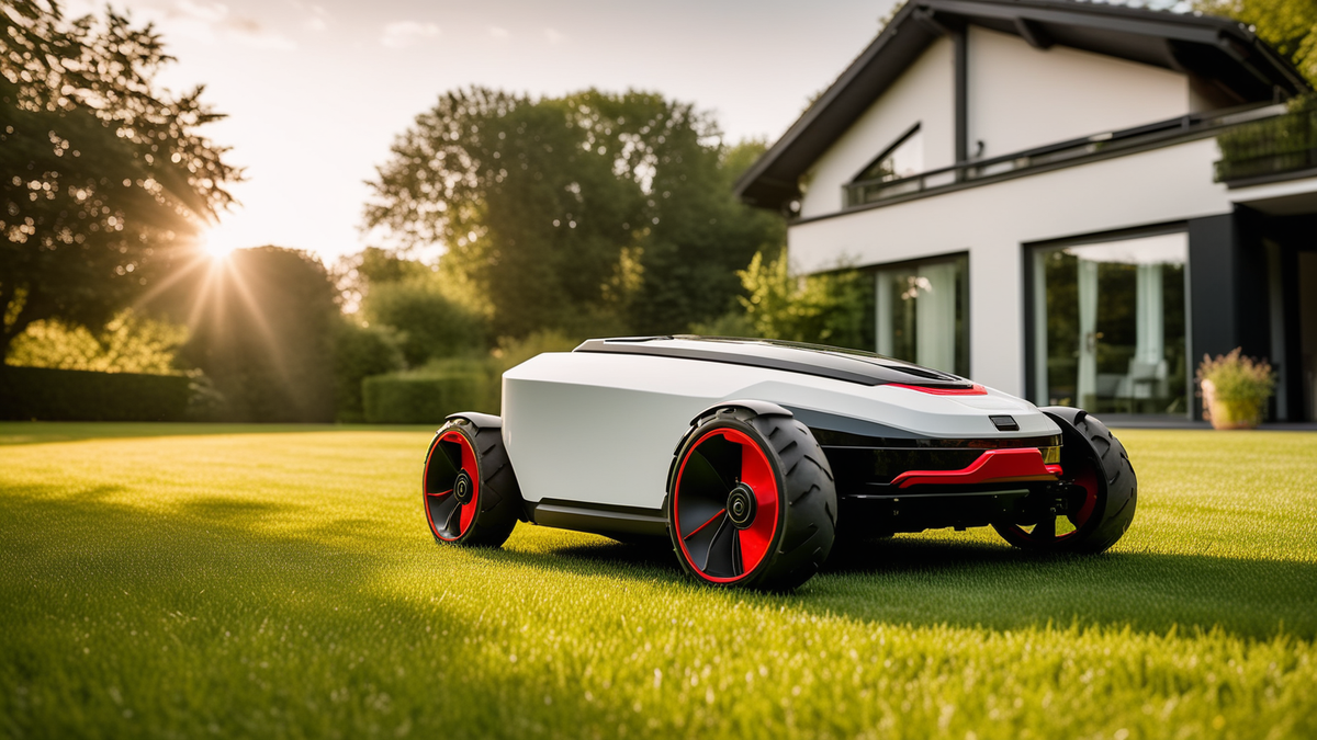 Bezdrátová robotická sekačka s LiDAR senzorem na zelené zahradě – průvodce 2026